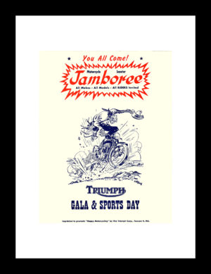 Framed Vintage Print - 1955 Triumph Jamboree